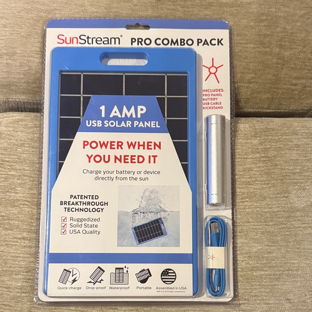 SunStream Pro Combo Pack USB Solar Panel
